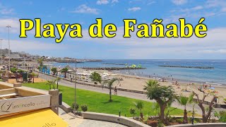 COSTA ADEJE TENERIFE PLAYA FANABE BEACH WALK [upl. by Nerrual420]