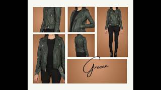 Sassy Roadster Genuine Leather Biker Jacket [upl. by Aloysia]