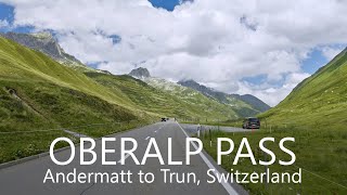 Oberalp Pass Scenic Drive 4K  Andermatt to Trun Switzerland [upl. by Vaughn]