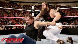 Roman Reigns Dean Ambrose amp Seth Rollins vs The Wyatt Family Raw October 19 2015 [upl. by Noseaj]