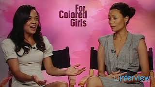 Thandie Newton amp Tessa Thompson on For Colored Girls Tyler Perry [upl. by Pfeffer524]