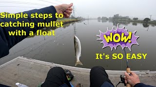 Simple steps to float fishing for mullet  AND CATCHING THEM [upl. by Hoi]