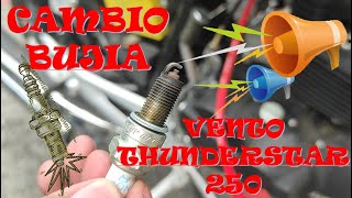 Cambio de Bujía  Thunderstar 250 VENTO [upl. by Lebasiram]