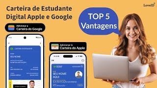 Top 5 Vantagens da Carteirinha de Estudante Digital na Apple Wallet ou Google Wallet [upl. by Loseff6]