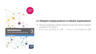 Zad757 Wyznacz współrzędne punktów należących do prostej l których odległość od punktu P jest [upl. by Intruok]