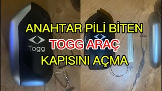 ANAHTAR PİLİ BİTEN TOGG ARAÇ KAPISINI AÇMA 🔐🧐 [upl. by Nohsram]