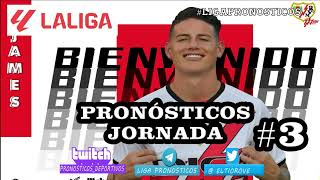 ✅ JORNADA 3 LA LIGA ✅ PRONOSTICOS y APUESTAS  ALINEACIONES PROBABLES FANTASY [upl. by Zacherie188]