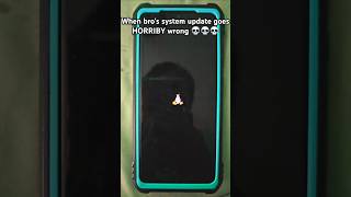 When bros system update goes horribly wrong 💀💀💀 linux error penguin android shorts [upl. by Afirahs]