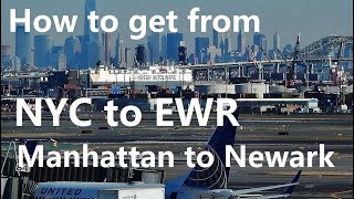 Manhattan to Newark Airport cheapest way by PATH Train and Bus 62  Avoiding Newark AirTrain cost [upl. by Marcella744]