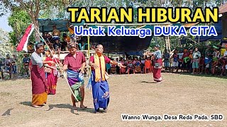 TARIAN HIBURAN UNTUK KELUARGA DUKA BUDAYA SUMBA KAMPUNG WANNO WUNGA DESA REDA PADA [upl. by Oitaroh779]