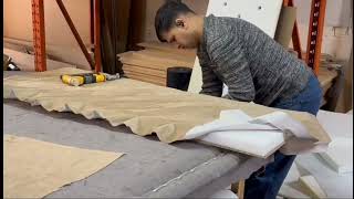 DIY Bespoke Upholstered Panel headboard  wall panel bedroom design Bedroom Decorations ideas [upl. by Saenihp351]