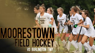 2021 Moorestown Field Hockey vs Burlington Twp [upl. by Annuhsal988]