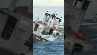 Water Rushes in Sinking Tugboat [upl. by Initirb]