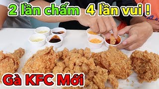 Lâm Vlog  Lần Đầu Ăn Thử Gà Rán KFC Mới  KFC DOUBLE DIP  2 LẦN CHẤM 4 LẦN VUI [upl. by Aennaej259]