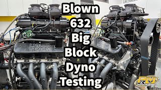 LIQUID VENOM Blown 632 Big Block Airboat Engine Dyno Testing at Prestige Motorsports  942hp 971tq [upl. by Athenian]