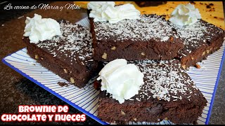 BROWNIE DE CHOCOLATE Y NUECES en freidora de aire [upl. by Nordek]