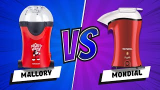 Mallory Mickey vs Mondial Qual a Melhor PIPOQUEIRA ELÉTRICA CONFIRA A BATALHA das Pipoqueiras [upl. by Asselam]