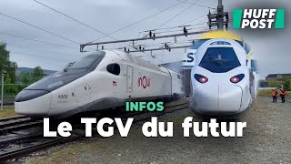 La SNCF présente le TGV M son « train du futur » dont les rames seront presque toutes blanches [upl. by Dame]