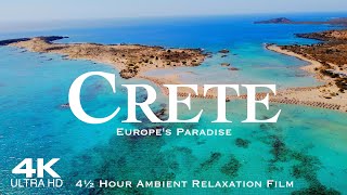 4K CRETE 2024 🇬🇷 4 HOUR Drone Aerial of Balos Elafonisi amp Falasarna  Greece Kreta Creta [upl. by Pulling567]