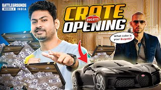 BUGATTI CRATE OPENING IN BGMI   KAT GAYA  12 UC  GIVEAWAY [upl. by Ferrick]