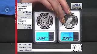 2023 Morgan  Peace Silver Dollar  S Proof  NGC 70 Standard [upl. by Oirasec]