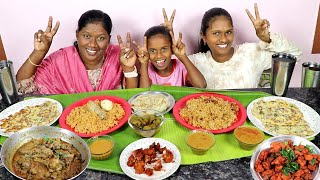 விட்ட இப்படியா சாப்பிடுவிங்க  Chicken Rice vs Chicken Biryani and Parotta Eatinga Challenge [upl. by Atiuqa]