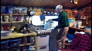 Getting Cabin Chores DoneMartins Old Off Grid Log Cabin262 [upl. by Ymmak993]