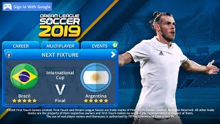 Dream League Soccer 2019 Gameplay🔥⚽🔥Brazil 🇧🇷 🆚 🇦🇷 Argentina 🏆 Final Match [upl. by Andromede]