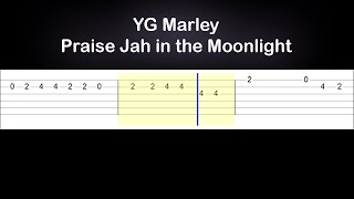 YG Marley  Praise Jah in the Moonlight Easy Guitar Tabs Tutorial [upl. by Horn19]