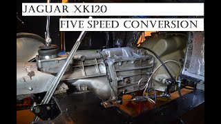 Jaguar XK120 five speed conversion Part 1 [upl. by Yenhpad883]