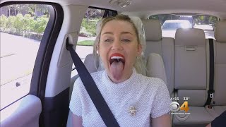 Miley Cyrus In Carpool Karaoke [upl. by Idola]