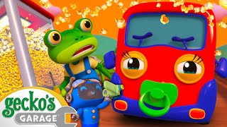 Brave Baby Truck  Geckos Garage  Trucks For Children  Cartoons For Kids [upl. by Kyred]