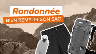 ORGANISER SON SAC À DOS DE RANDONNÉE [upl. by Lenny]