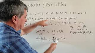 CUARTILES DECILES Y CENTILES O PERCENTILESCALCULANDO CON BAYARDO [upl. by Nire]