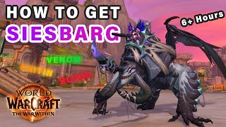 How to Farm for and Get the SIESBARG Mount ► WOW The War Within [upl. by Latreece558]