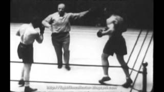 Primo Carnera vs Ernie Schaaf February 10 1933 16mm Transfer wpostfight [upl. by Hubble]