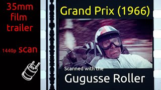 Grand Prix 1966 35mm film trailer flat hard matte PATCHED 1440p [upl. by Templeton433]