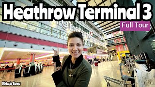 Heathrow International Airport Terminal 3 opened 1961  Full Tour travel airport LHRHeathrow [upl. by Hanala]