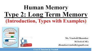 24 Type 2 Long Term Memory Episodic amp Semantic Memory with Examples [upl. by Adnalro]