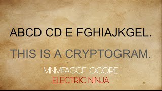 Cryptograms  How to Solve a Cryptogram [upl. by Ahsirat]