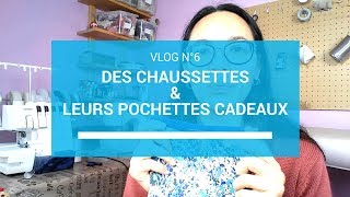 Des chaussettes tricotées main et leurs pochettes cadeaux [upl. by Stralka63]