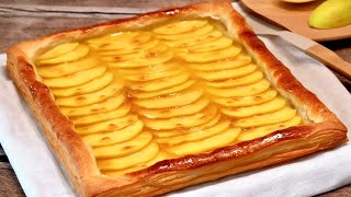 Tarta de Manzana y Hojaldre muy Fácil y Deliciosa [upl. by Neladgam515]