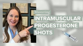 IVF Progesterone Shot Tips  Tricks For Less Pain amp Lumps Intramuscular Injection  Dr Lora Shahi [upl. by Chaffin732]