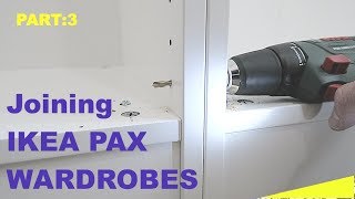 How to join Ikea Pax wardrobes together [upl. by Cousins]