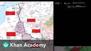 Closing stages of World War I  The 20th century  World history  Khan Academy [upl. by Nylacaj]