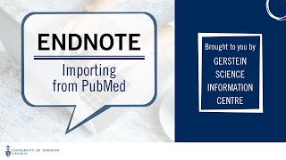 EndNote 3 Directly importing references into EndNote PubMed [upl. by Sunny]