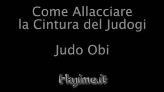 Come Allacciare Velocemente la Cintura del Judogi Judo Obi [upl. by Yelreveb]