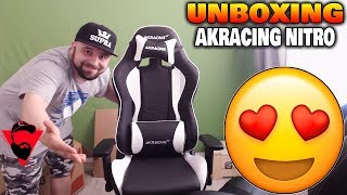 Unboxing AKRACING NITRO  Best Gaming Chair [upl. by Eadrahs]