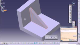 Catia V5 TutorialsPart DesignStiffener [upl. by Cyprio]