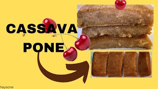 How To Make Cassava Pone  Yucca  Jamaican Style  Cake  Pudding [upl. by Michi353]